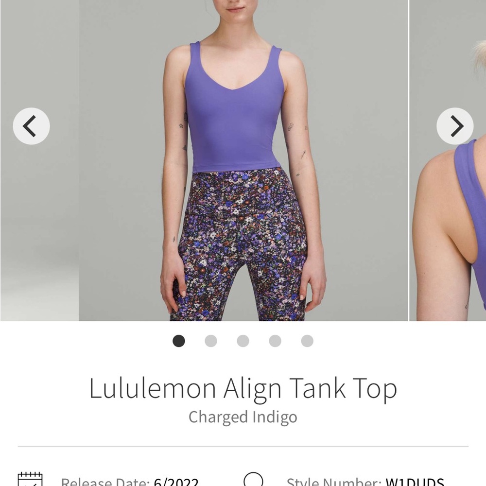 lululemon athletica Align Tank - charged indigo